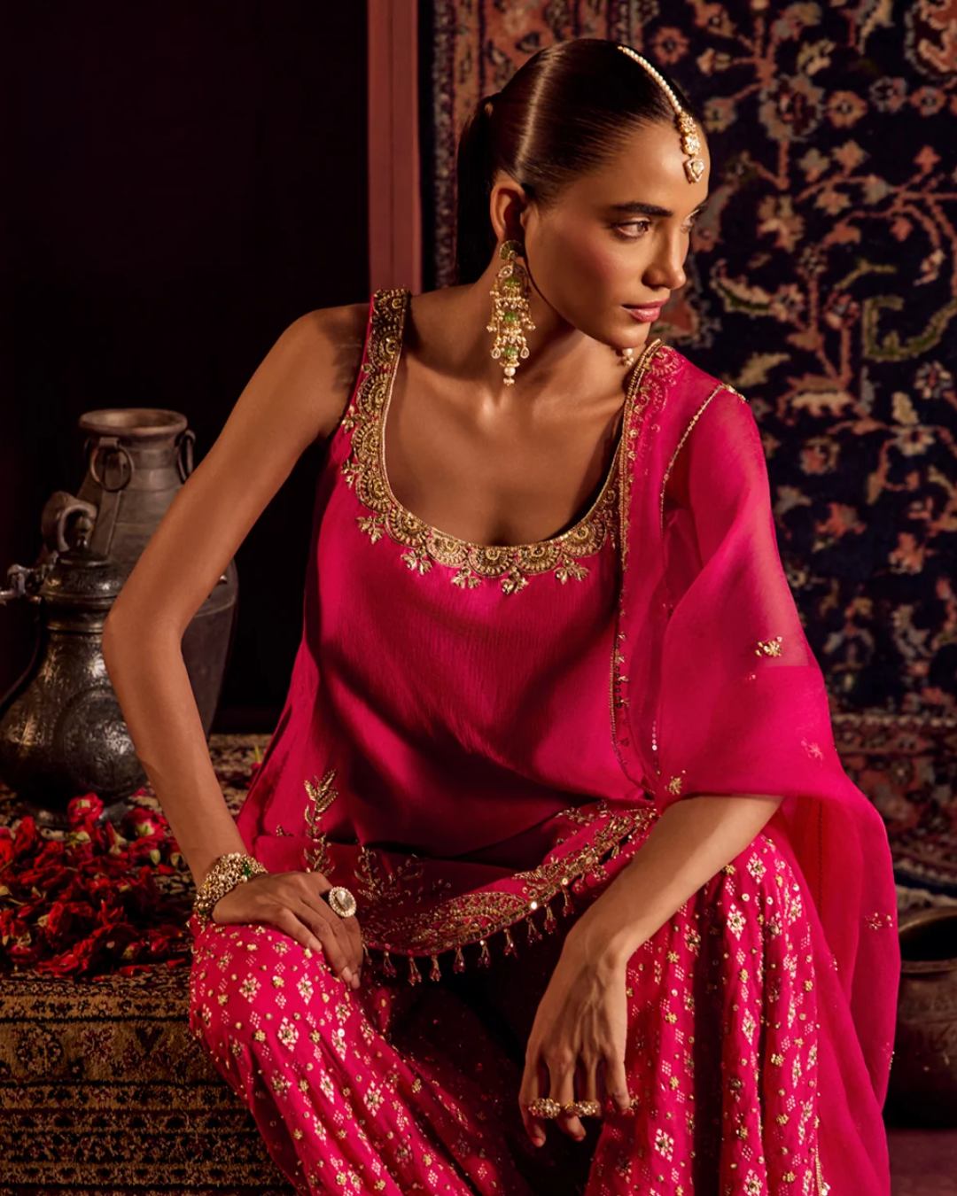 Prevasu - Rani Pink Sharara Set From Raabta