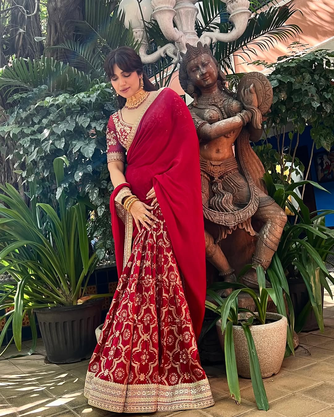 Gopi Vaid - Bhumi Pednekar in Ruqqayah Saree Set From Nizaam