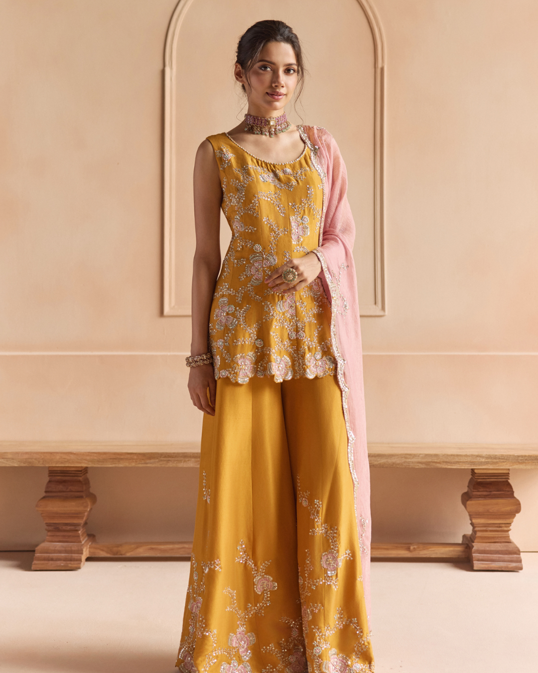 Osaa By Adarsh - Marigold Sharara Set From Off The Record