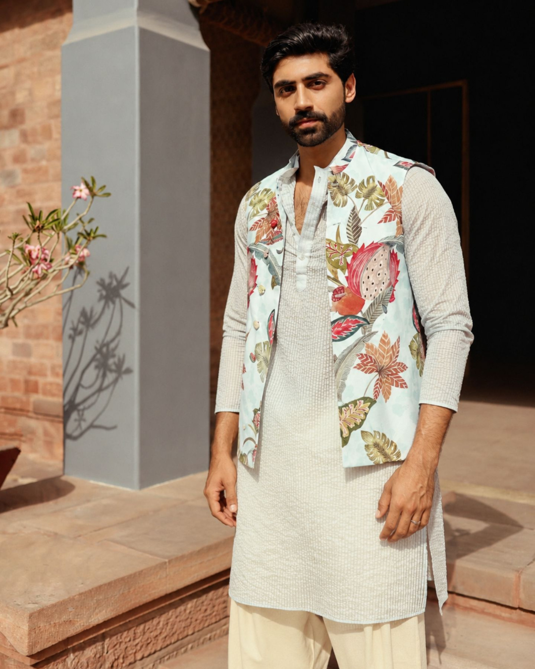 Rishi and Vibhuti - Jacky Bloom Kurta Set  From Ek Main Aur Ek Tu