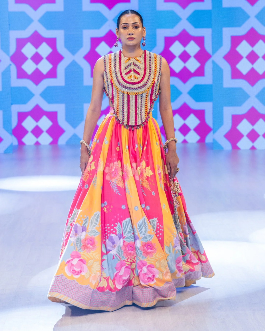 Rishi and Vibhuti - Orchid Lehenga From Rock & Roll