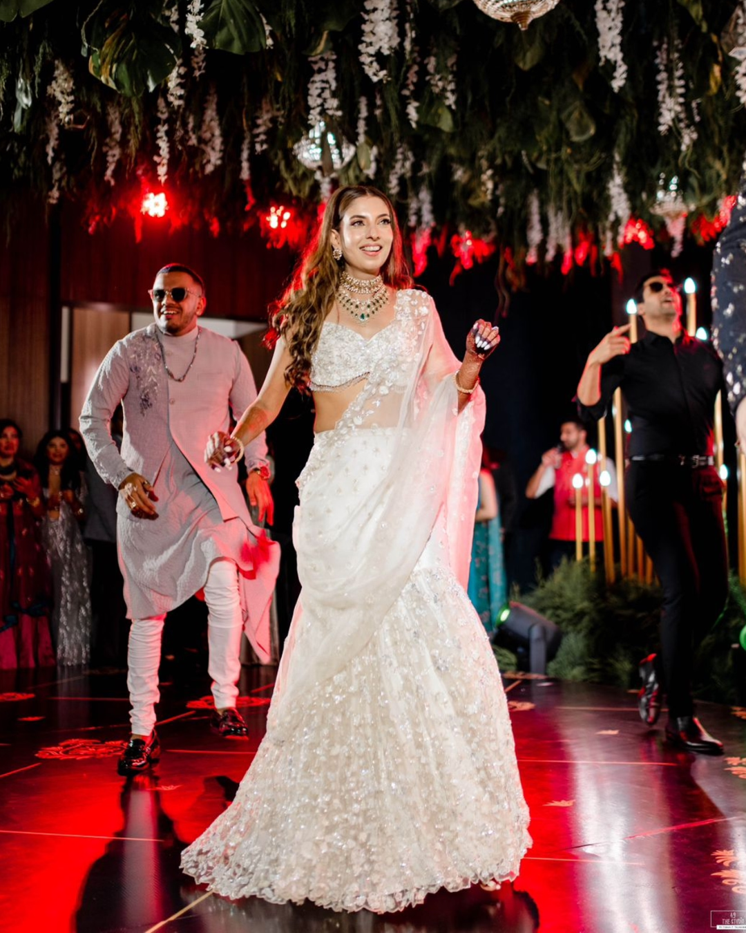 Isa by Dolly Wahal - Ivory Fishcut Lehenga From Farra