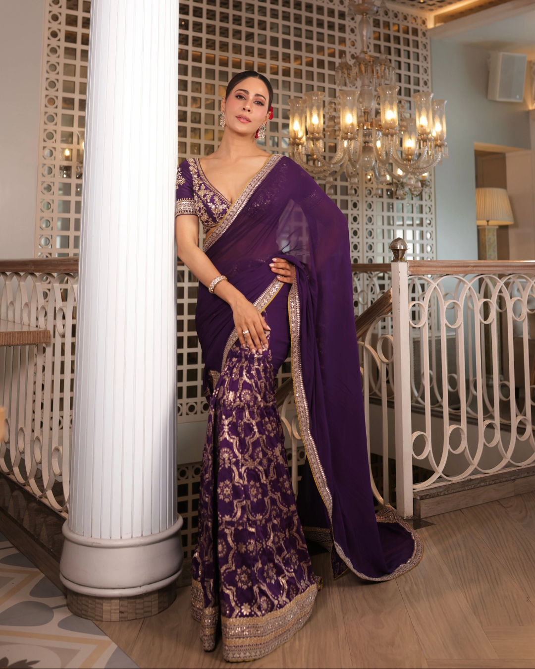 Gopi Vaid - Swati Vatsa in Ruqqayah Saree Set From Nizaam