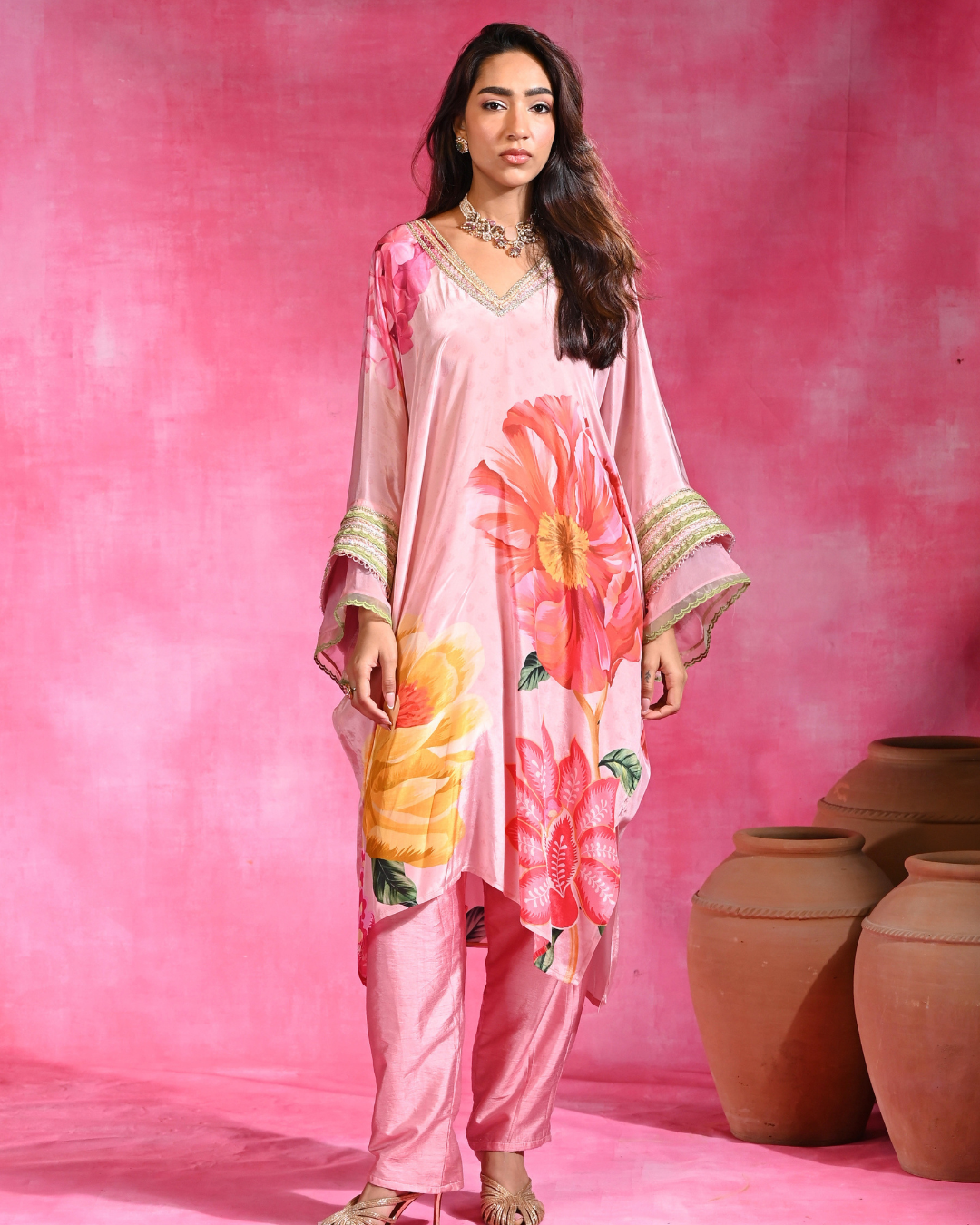 Rishi and Vibhuti - Gulabi Tunic Set From Ek Main Aur Ek Tu