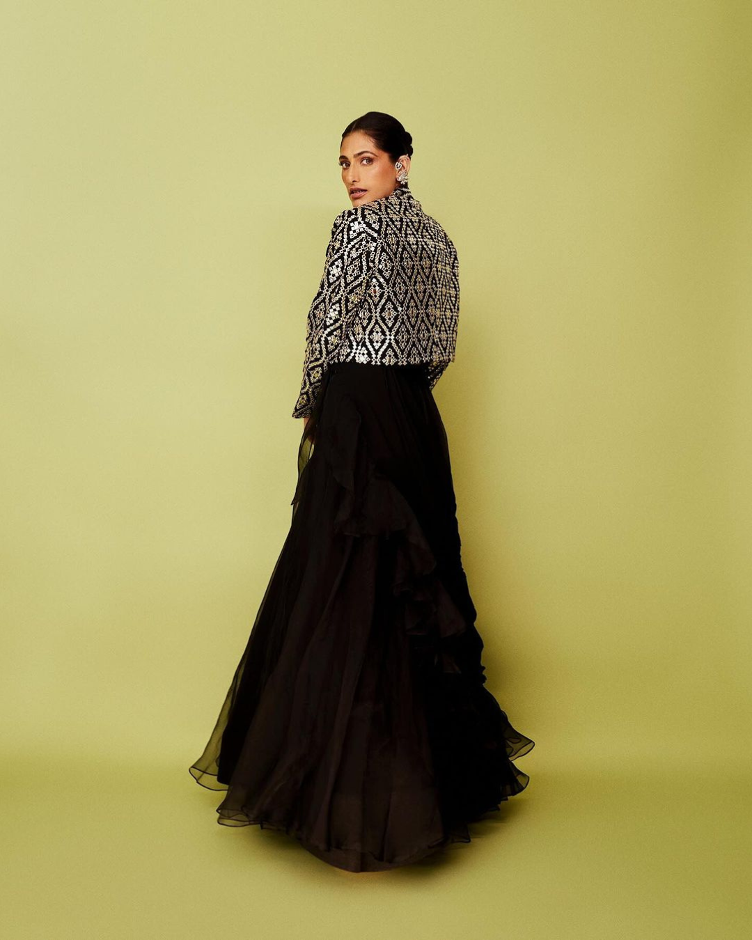 Gopi Vaid - Kubbra Sait in Gandhara Skirt Set From Jhilmil