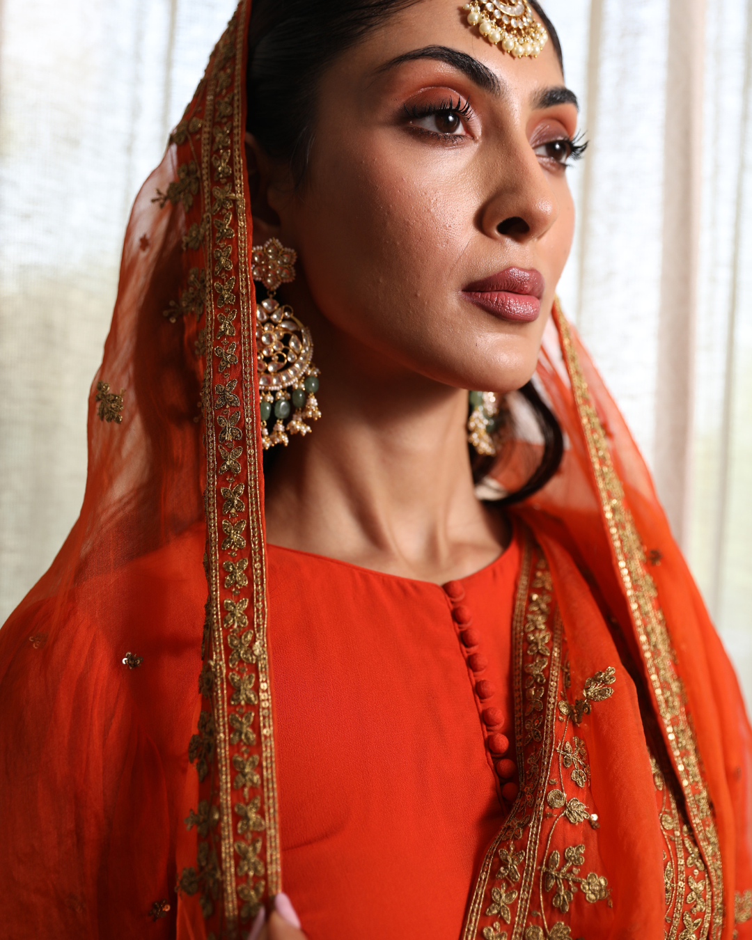 Esha Koul - Rust Dilkash Kurta Set