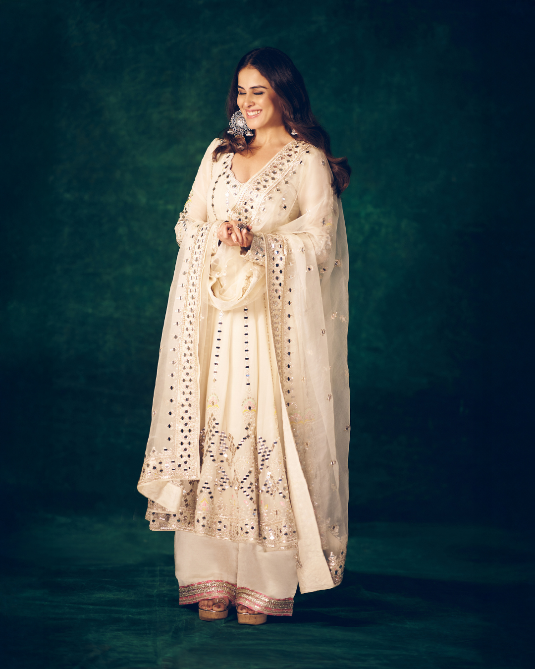 Gopi Vaid - Genelia in Cheshtha Anarkali Set From Jhilmil