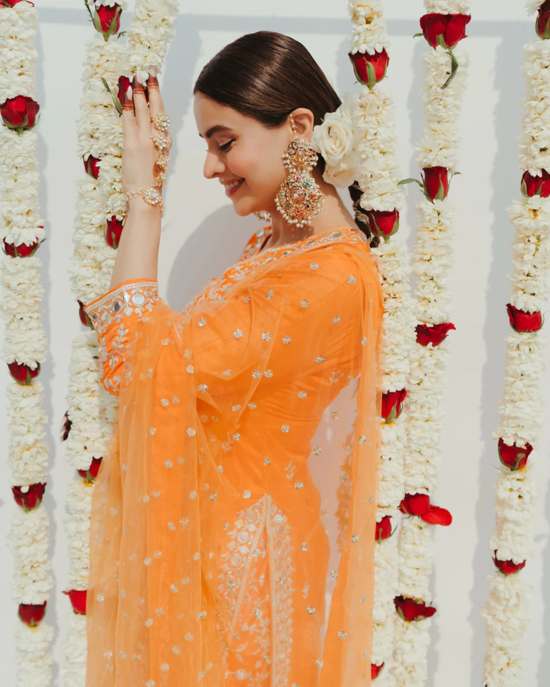 Gopi Vaid - Aamna Sharif in Aadhira Sharara Set From Jhilmil