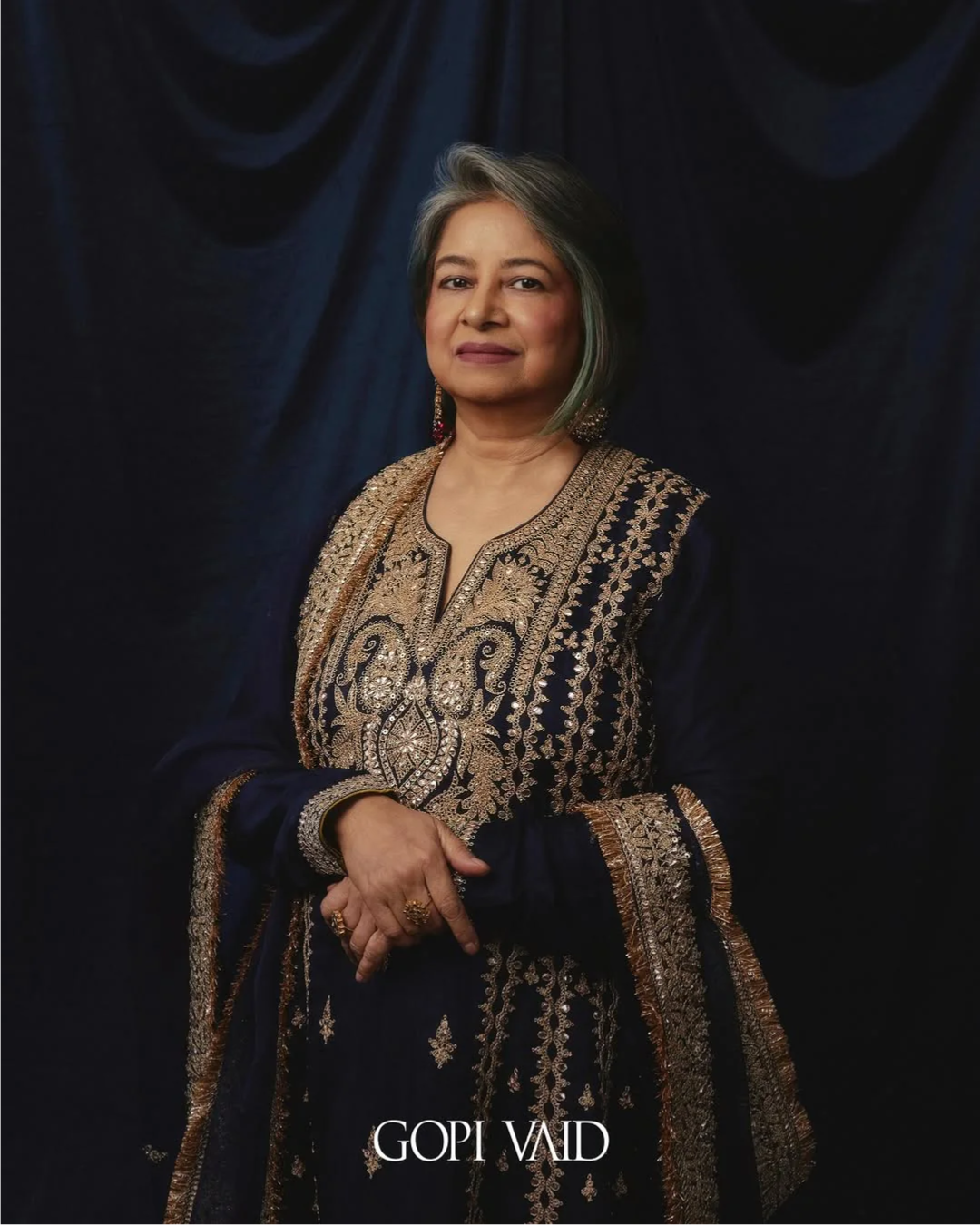 Gopi Vaid - Rekha Bhardwaj in Zahina AG Set From Nizaam