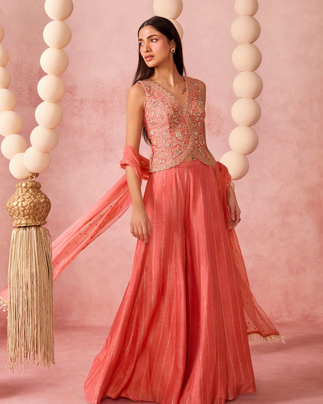 Chamee & Palak - Revati Flared Pant Set From Jhoom