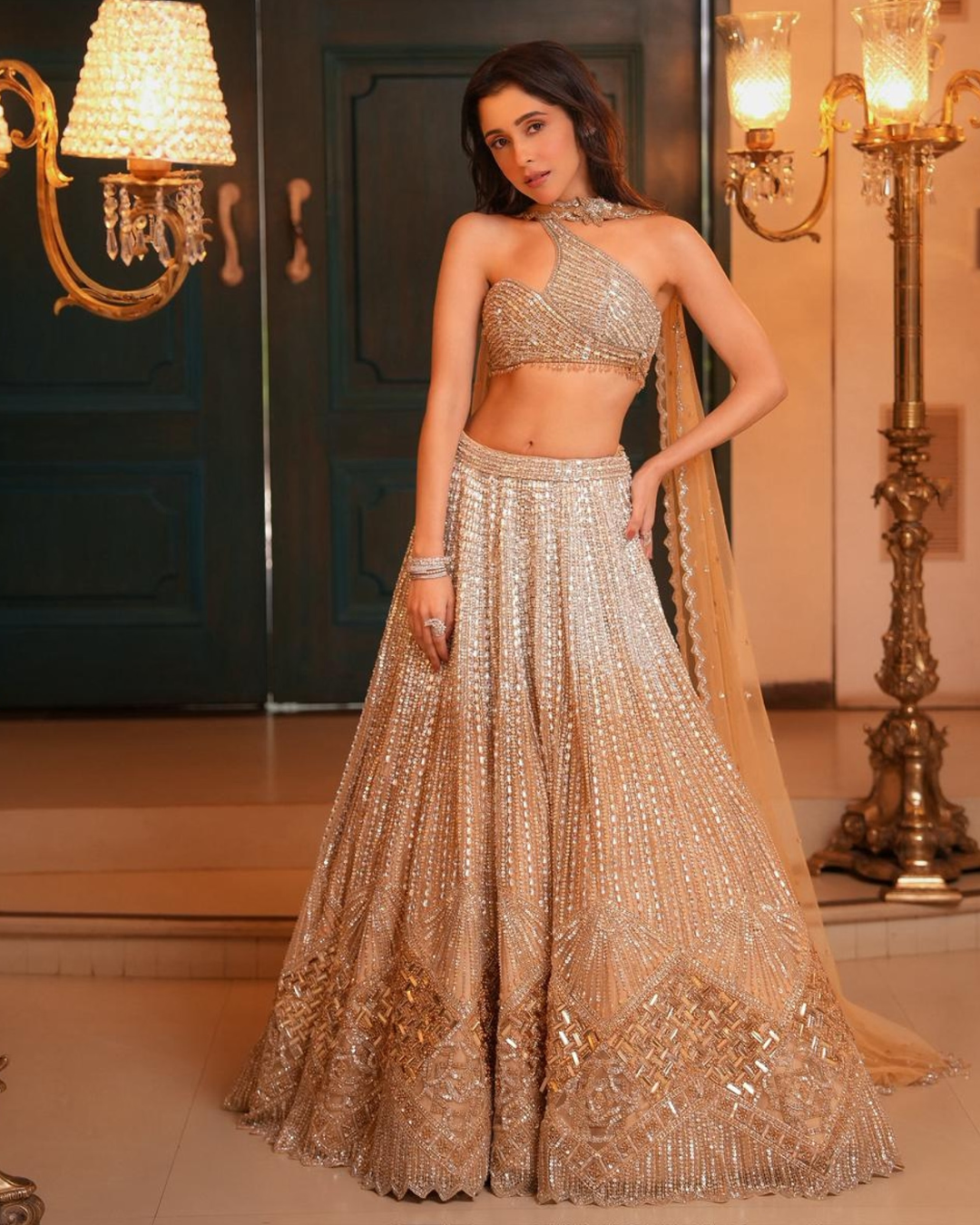 Isa by Dolly Wahal - Athena Shaded Lehenga From Ittara