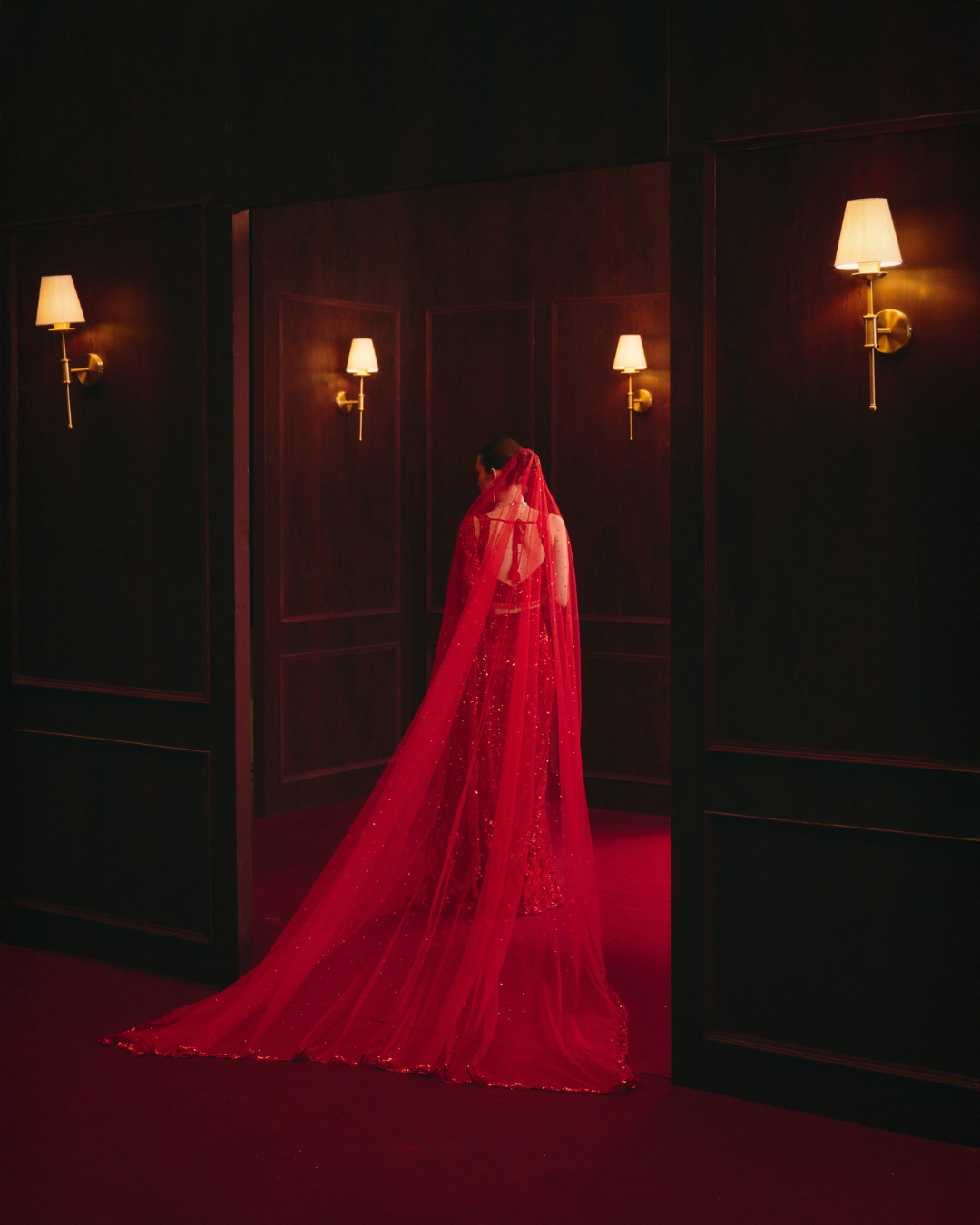 Angad Singh - The Sovereign Flame with Extra Veil Dupatta From The Regent