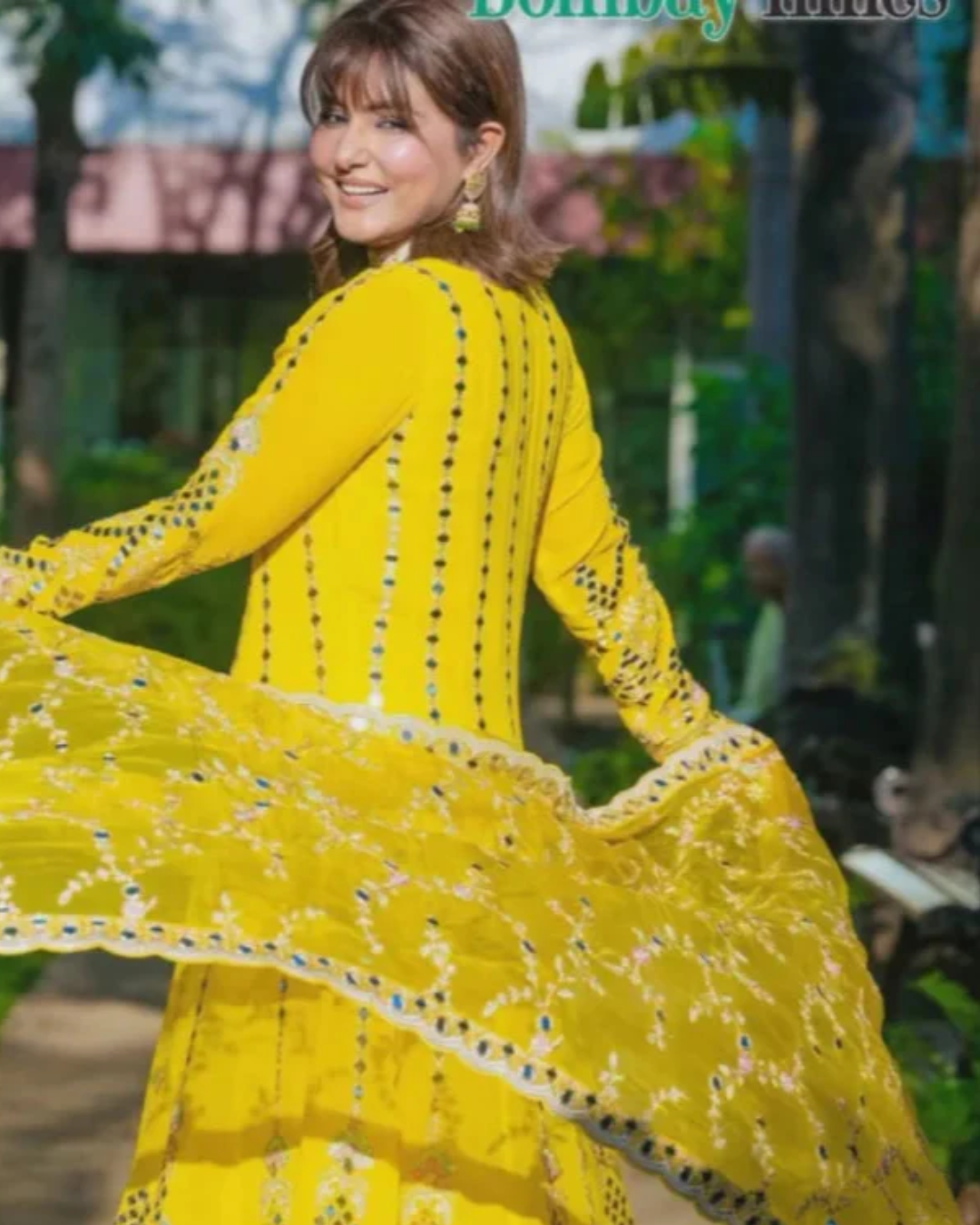 Gopi Vaid - Hina Khan in Cheshtha Anarkali Set From Jhilmil