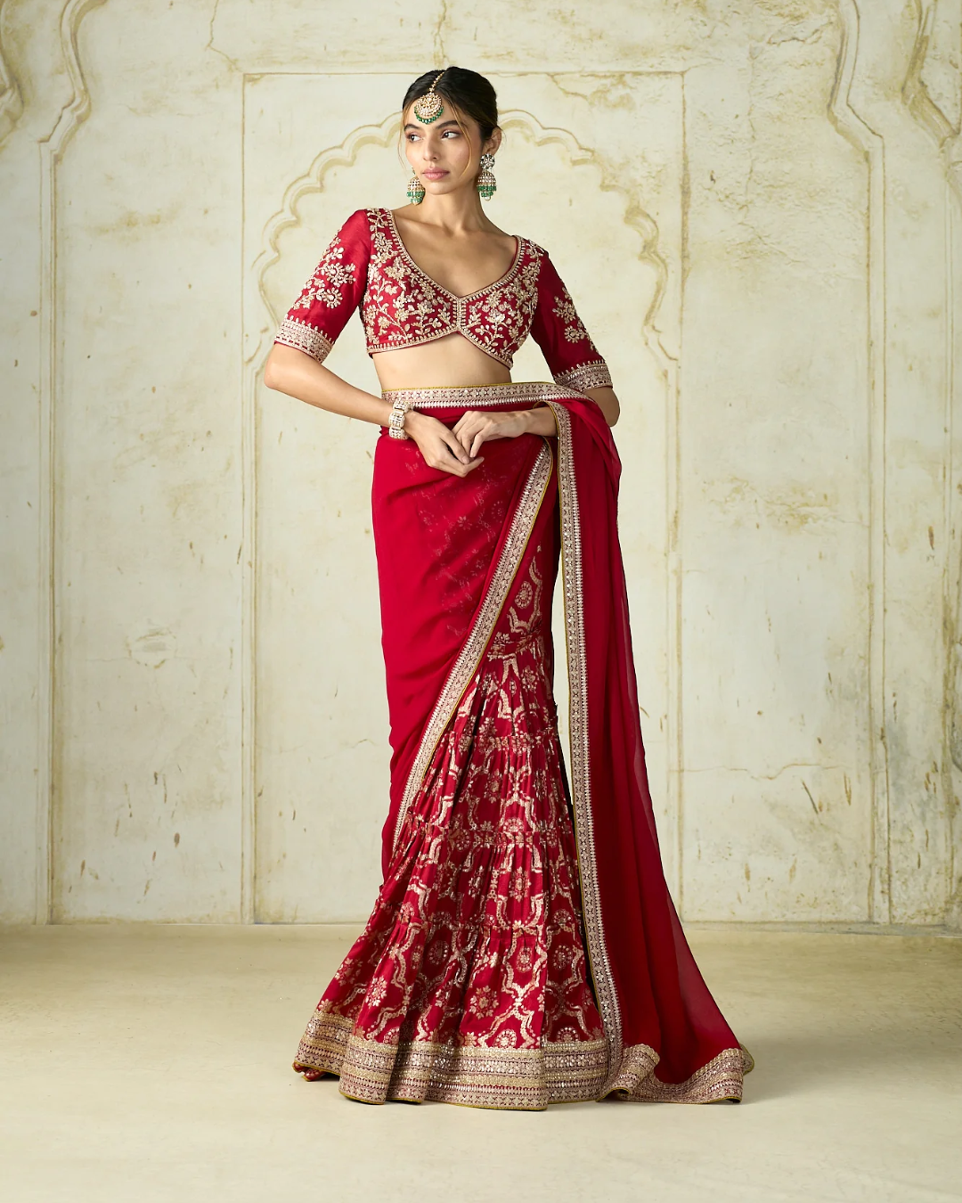 Gopi Vaid - Bhumi Pednekar in Ruqqayah Saree Set From Nizaam