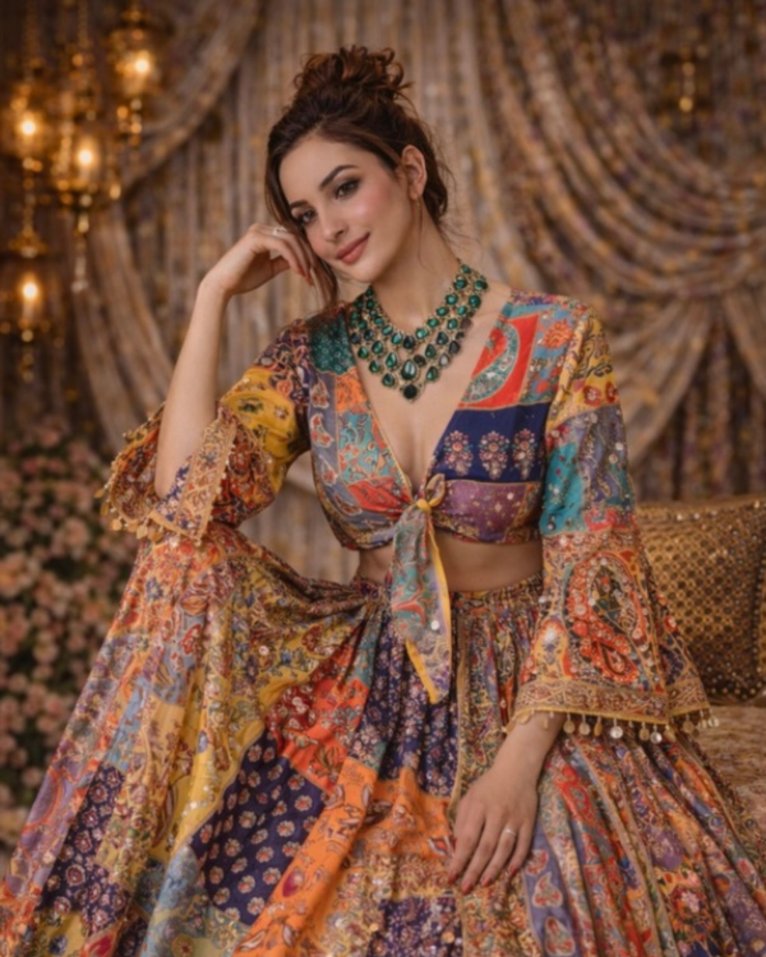 Banjara Trail - Apsara - Tie Knot top & skirt set