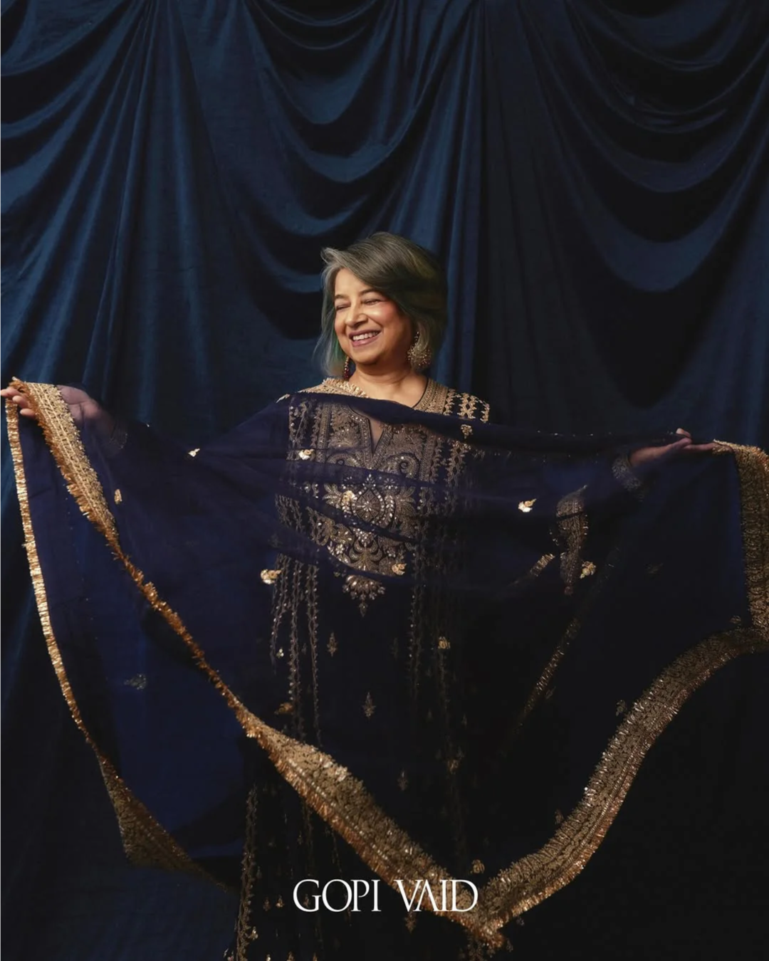 Gopi Vaid - Rekha Bhardwaj in Zahina AG Set From Nizaam