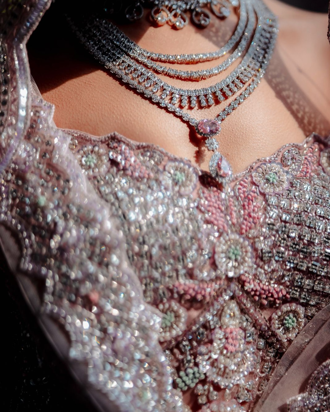 Isa by Dolly Wahal - Blush Pink Bridal Lehenga From Ittara