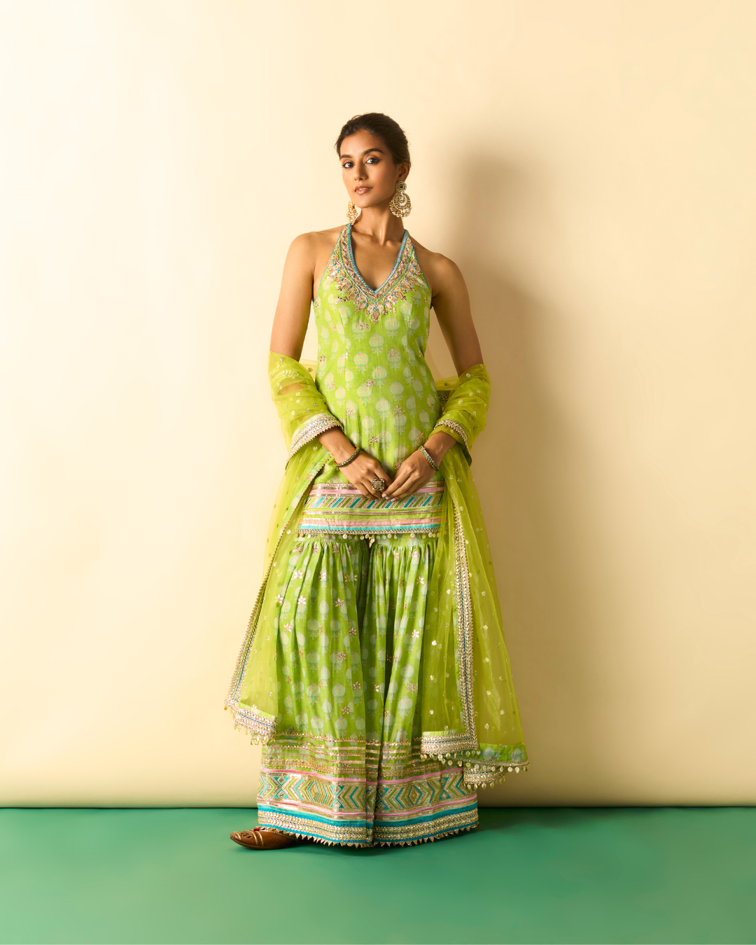 Gopi Vaid - Dwisha Halter Sharara Set From Chaar Bagh
