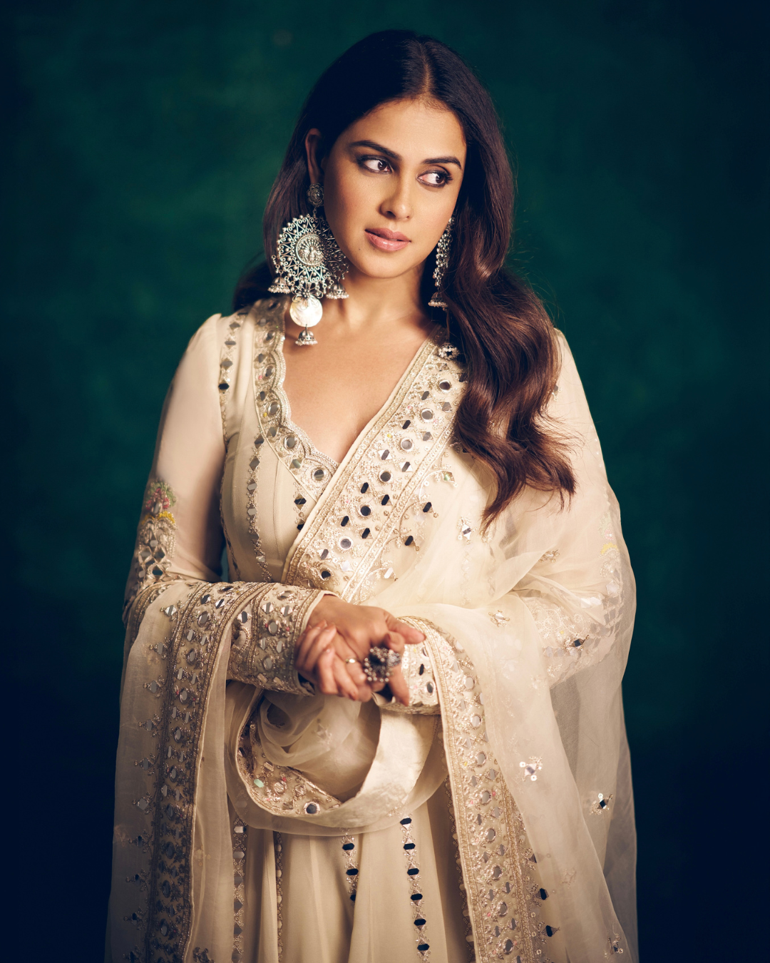 Gopi Vaid - Genelia in Cheshtha Anarkali Set From Jhilmil