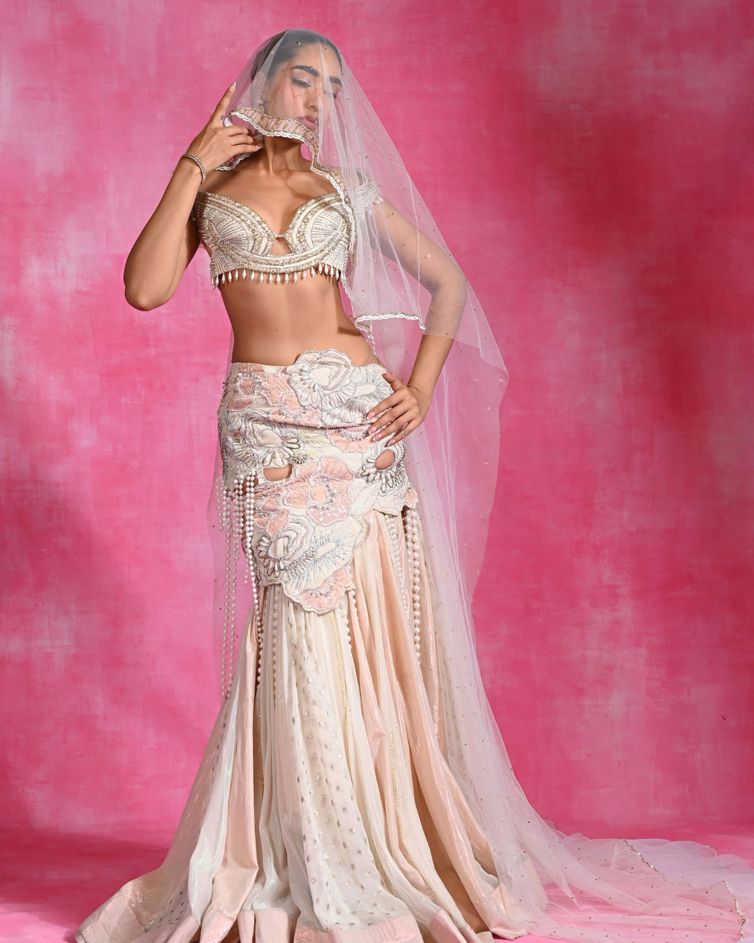 Rishi and Vibhuti - PC Lehenga From Ek Main Aur Ek Tu