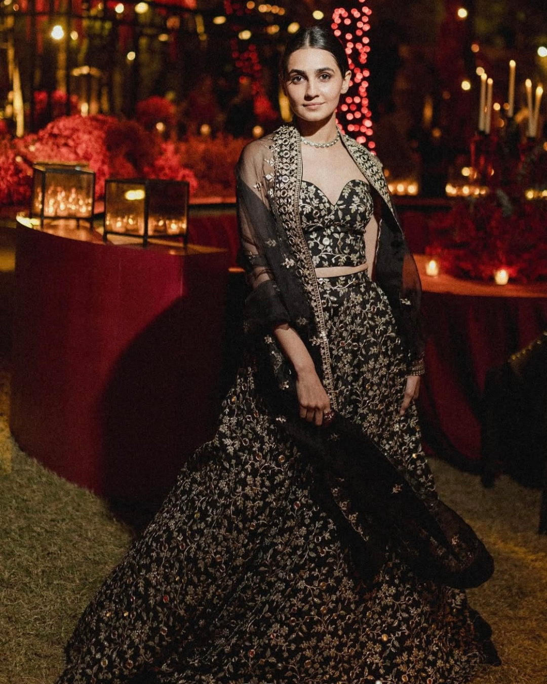 Gopi Vaid - Vedika Pinto in Harshini Lehenga Set From Jhilmil
