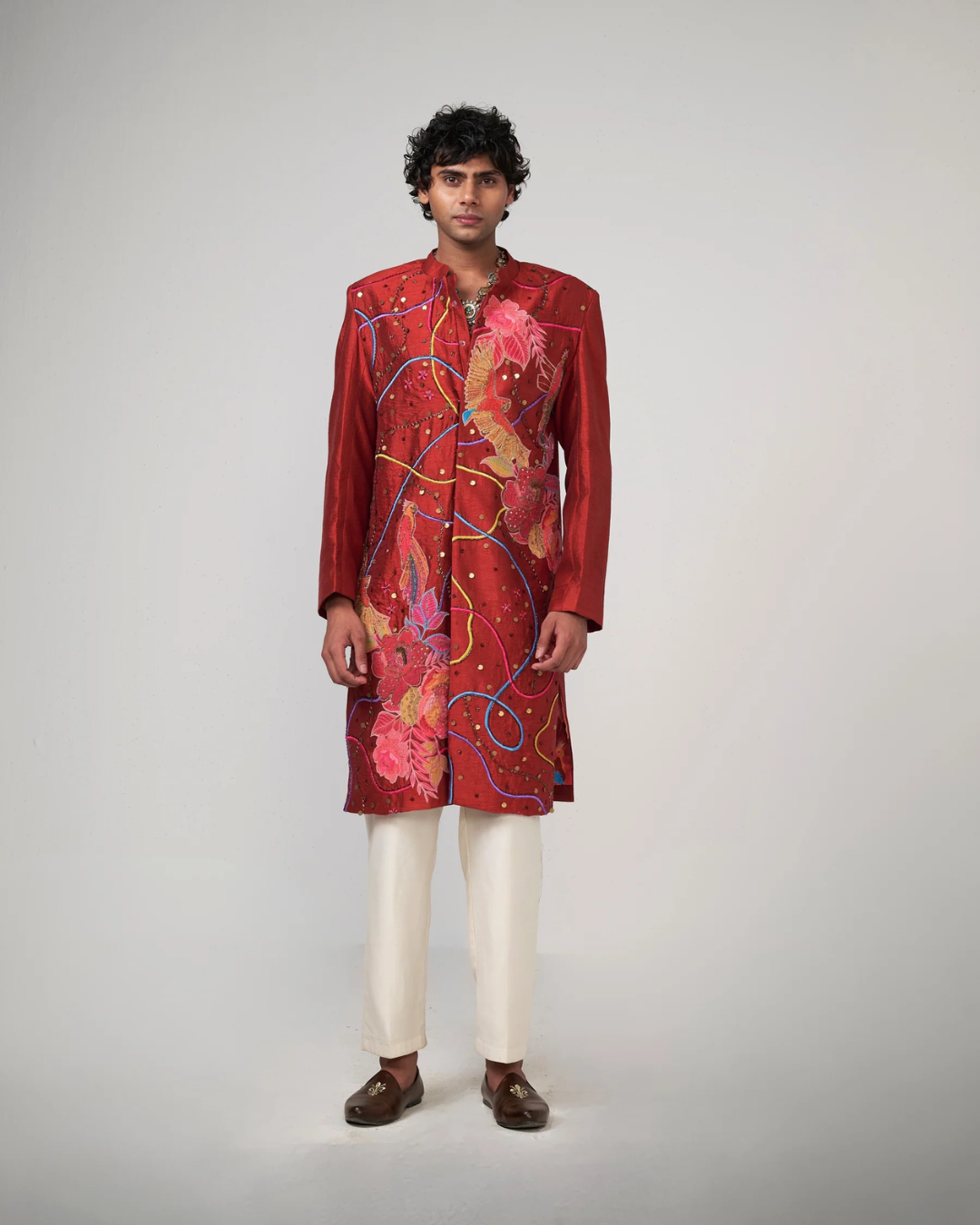 Rishi and Vibhuti - Cherry Floral Kurta From Gulon Ke Rang
