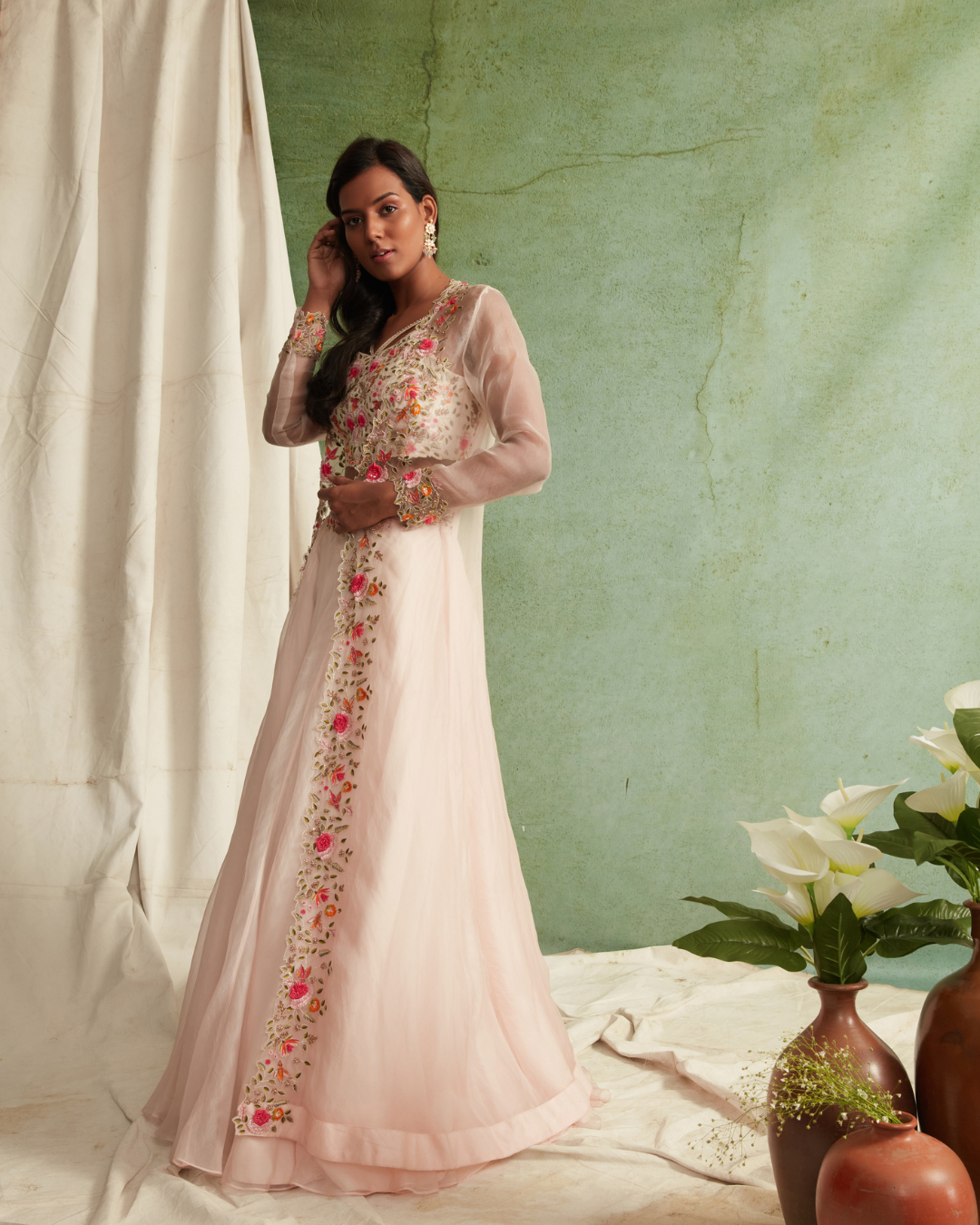 Priyanka Jain - Lehenga With Blouse And Long Cape From Love Of Tomorrow