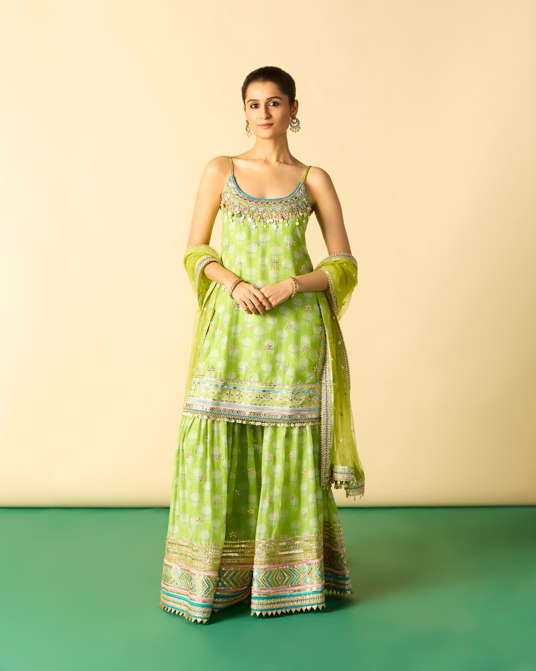 Gopi Vaid - Ravina Strappy Sharara Set From Chaar Bagh