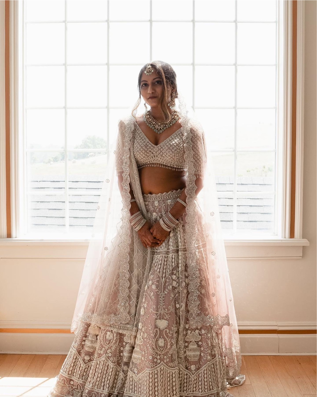 Isa by Dolly Wahal - Nama Ivory Bridal Lehenga From Bridal