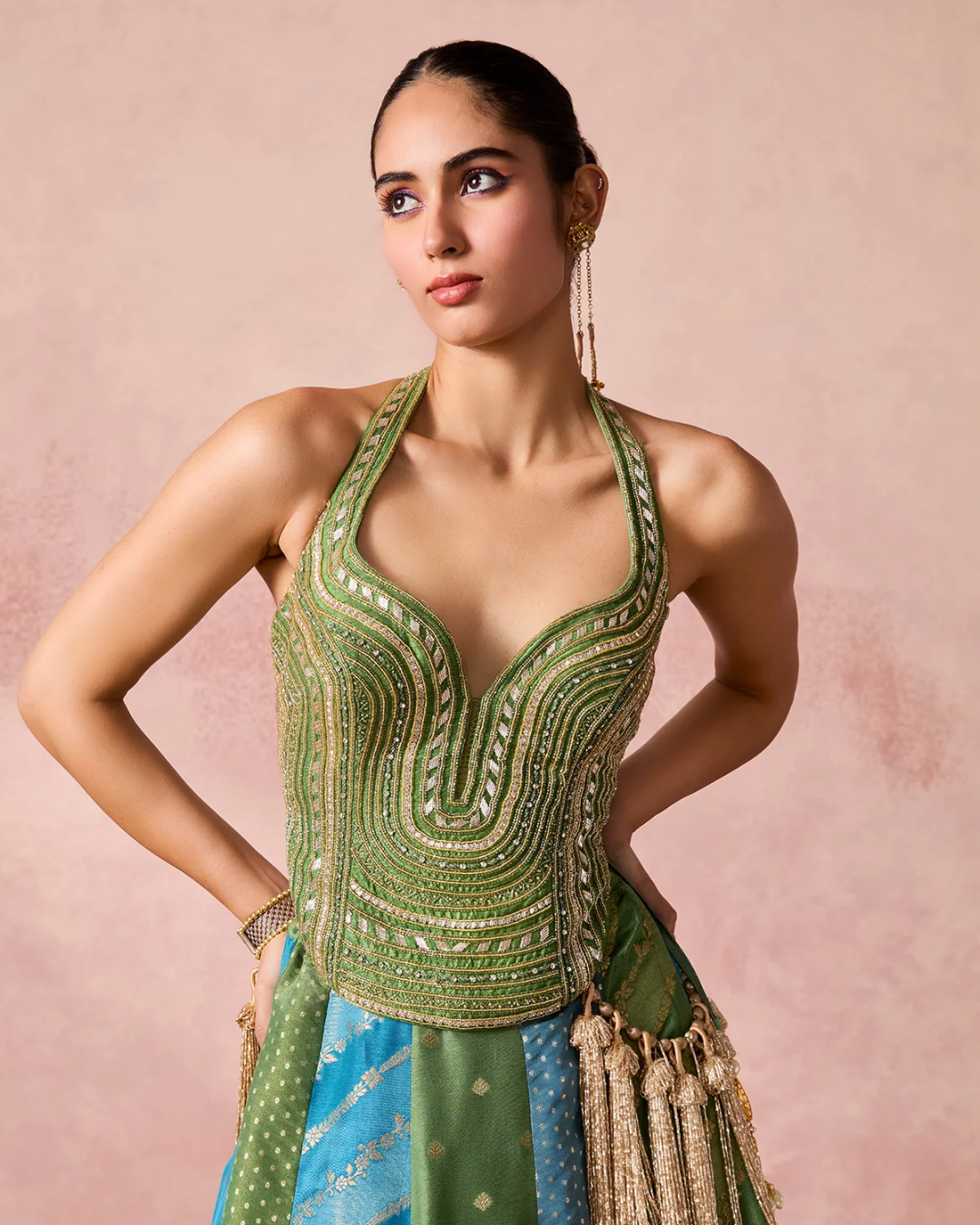 Chamee & Palak - Jugnu Jamewar Lehenga From Jhoom