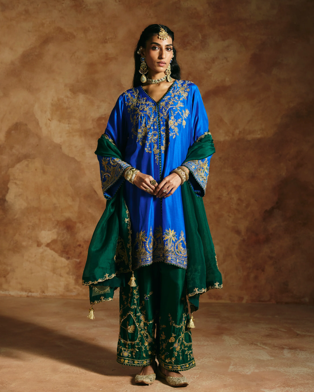 Aman Takyar - Cobalt Kurta Set From Today's Sindh