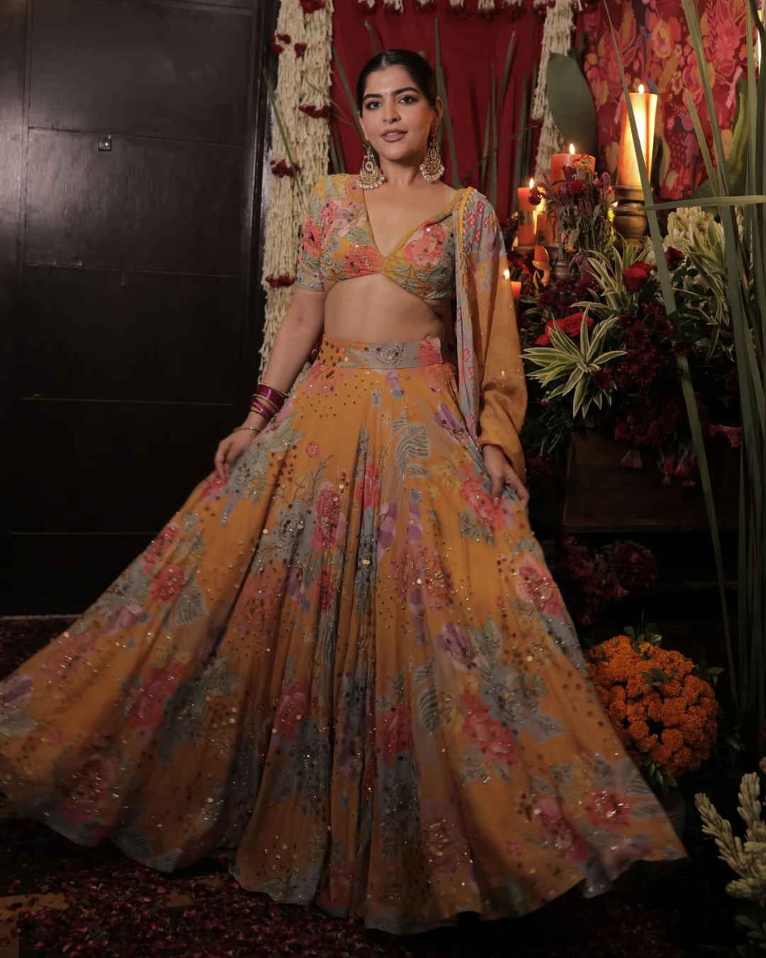 Rishi and Vibhuti - Amber Affair Lehenga From Rock & Roll
