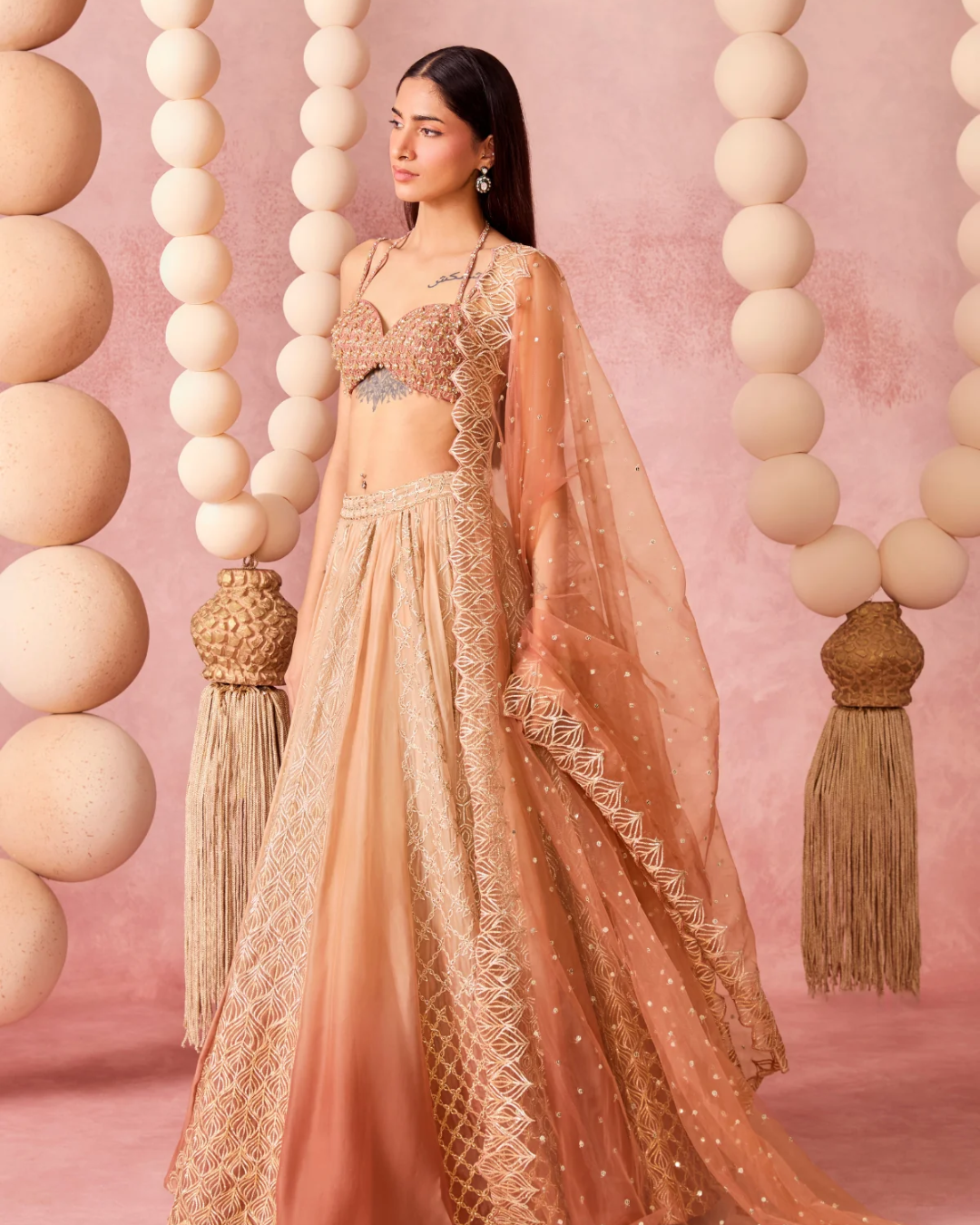 Chamee & Palak - Saachi Lehenga From Jhoom