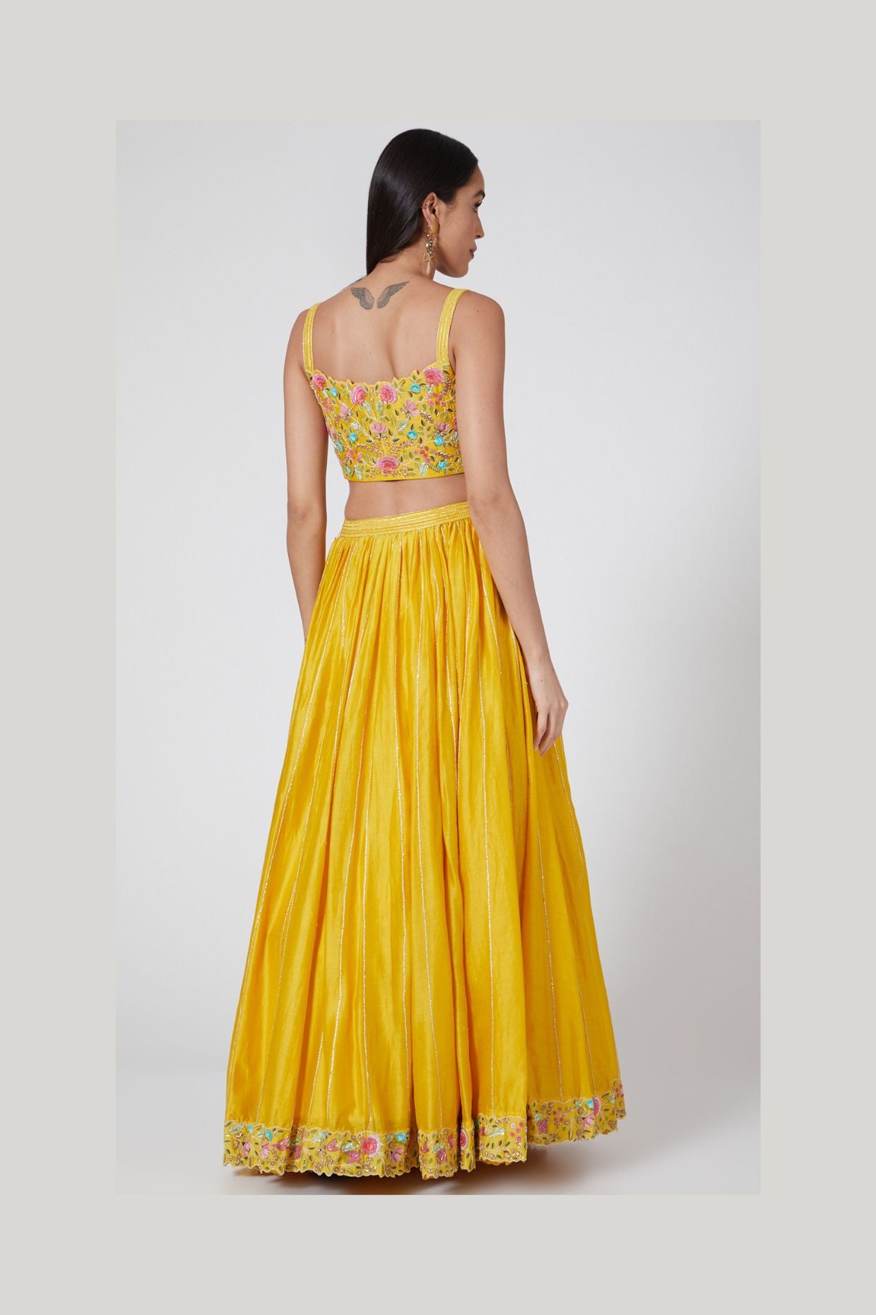 YELLOW LEHENGA SET - Tranquile collection by Priyanka Jain