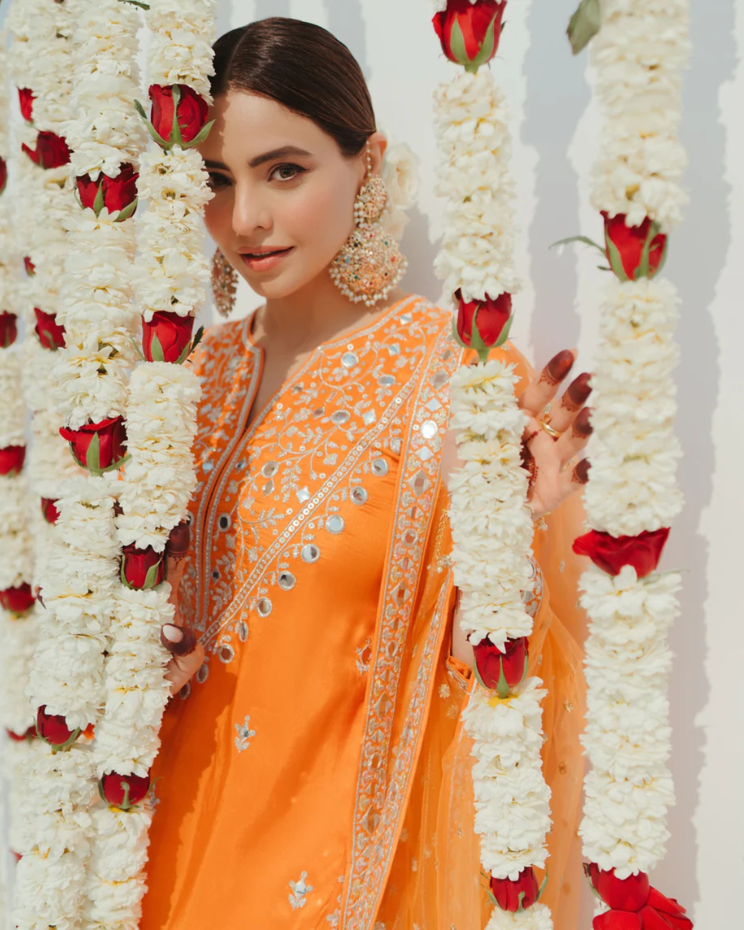 Gopi Vaid - Aamna Sharif in Aadhira Sharara Set From Jhilmil