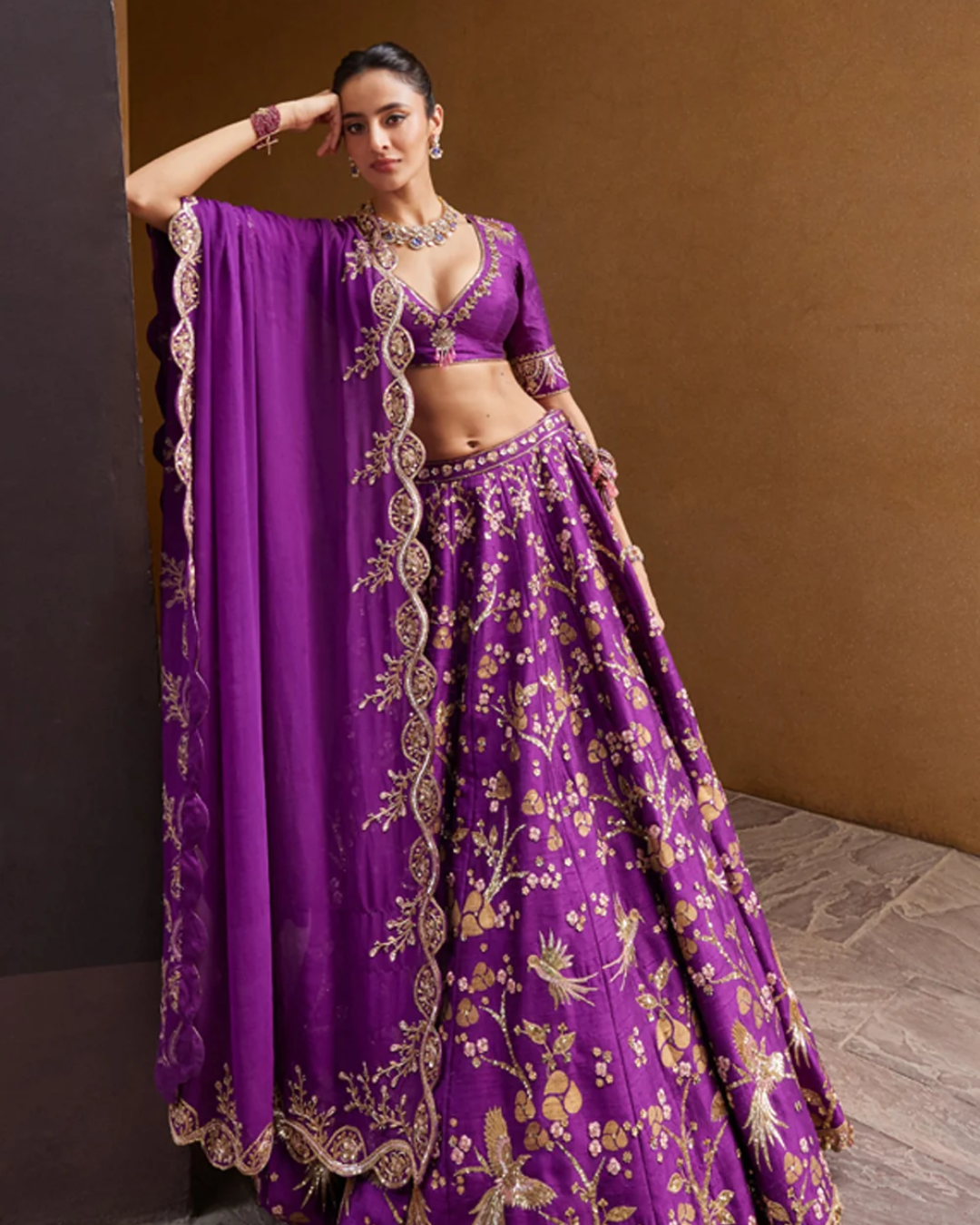 Prevasu - Purple Lehenga Set From Eraya