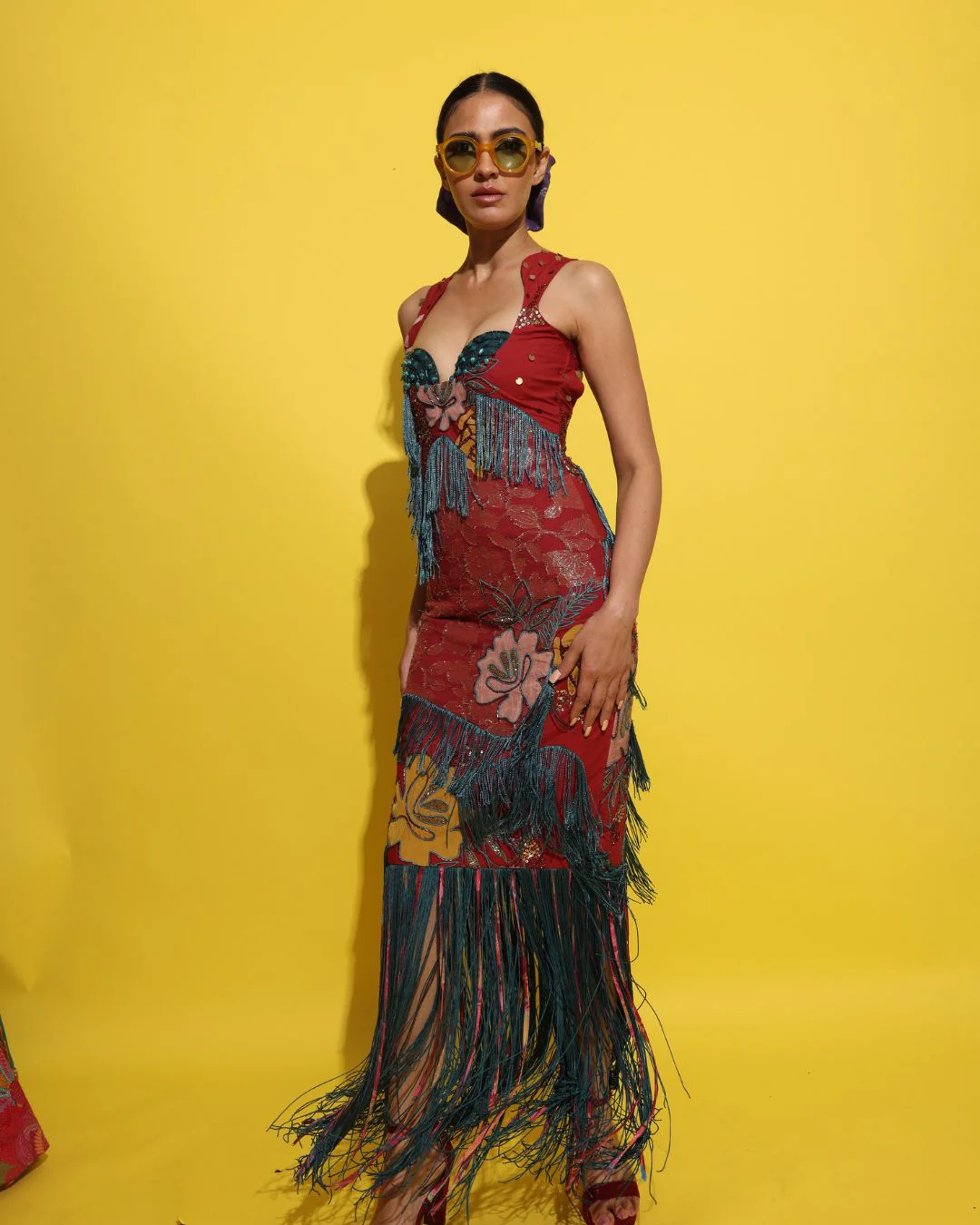 Rishi and Vibhuti - Shyra Fringed Dress From Tamasha