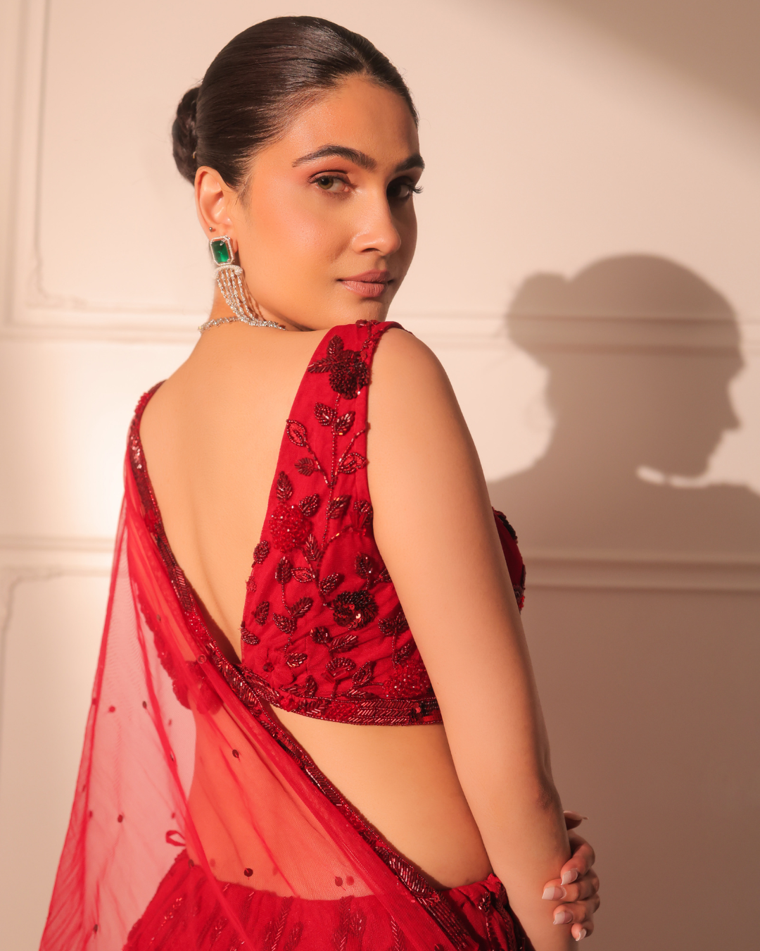 Sonali Bansal - Red lehenga set From Banno Ki Saheli