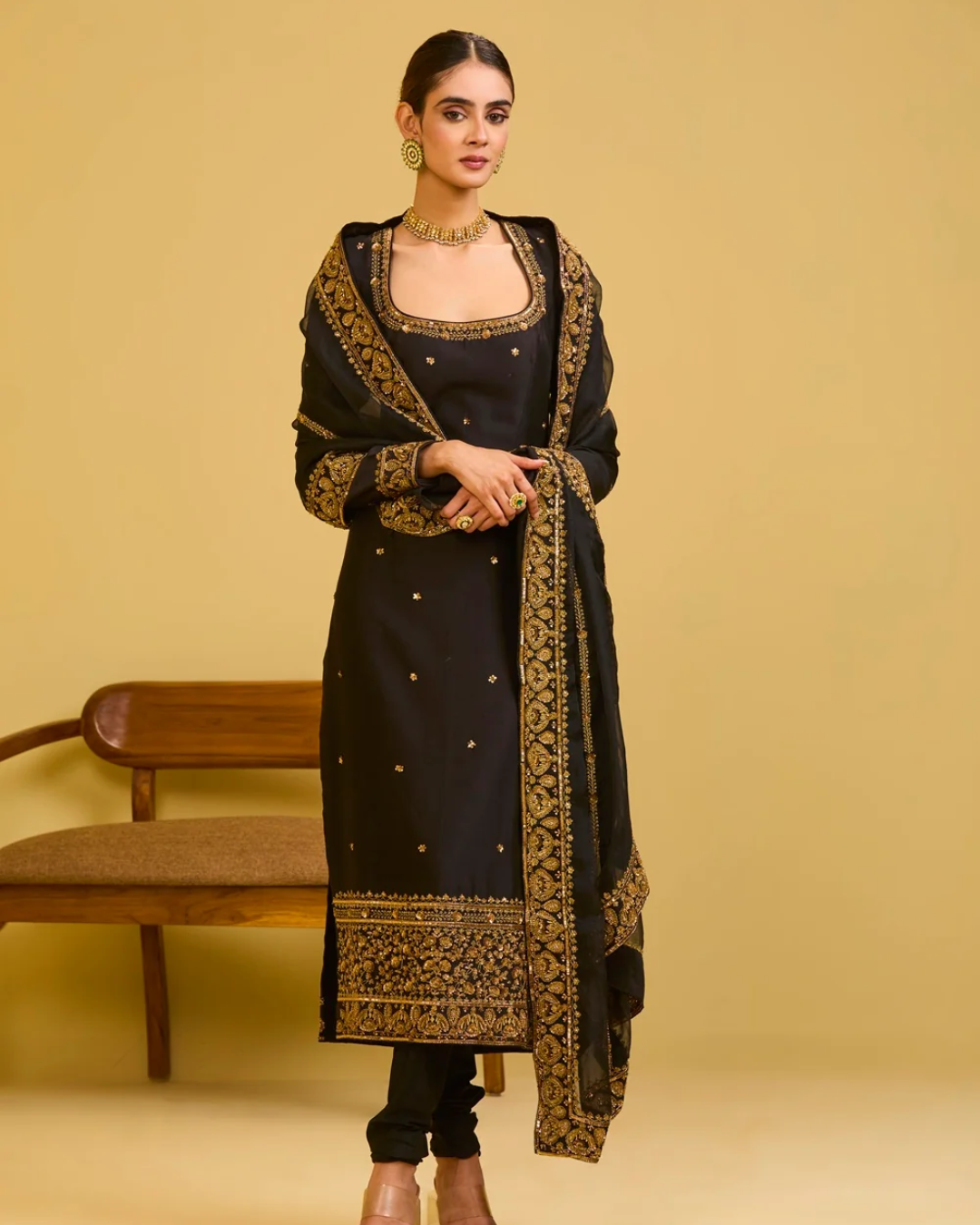 Esha Koul - Black Kurta Set From Naaz