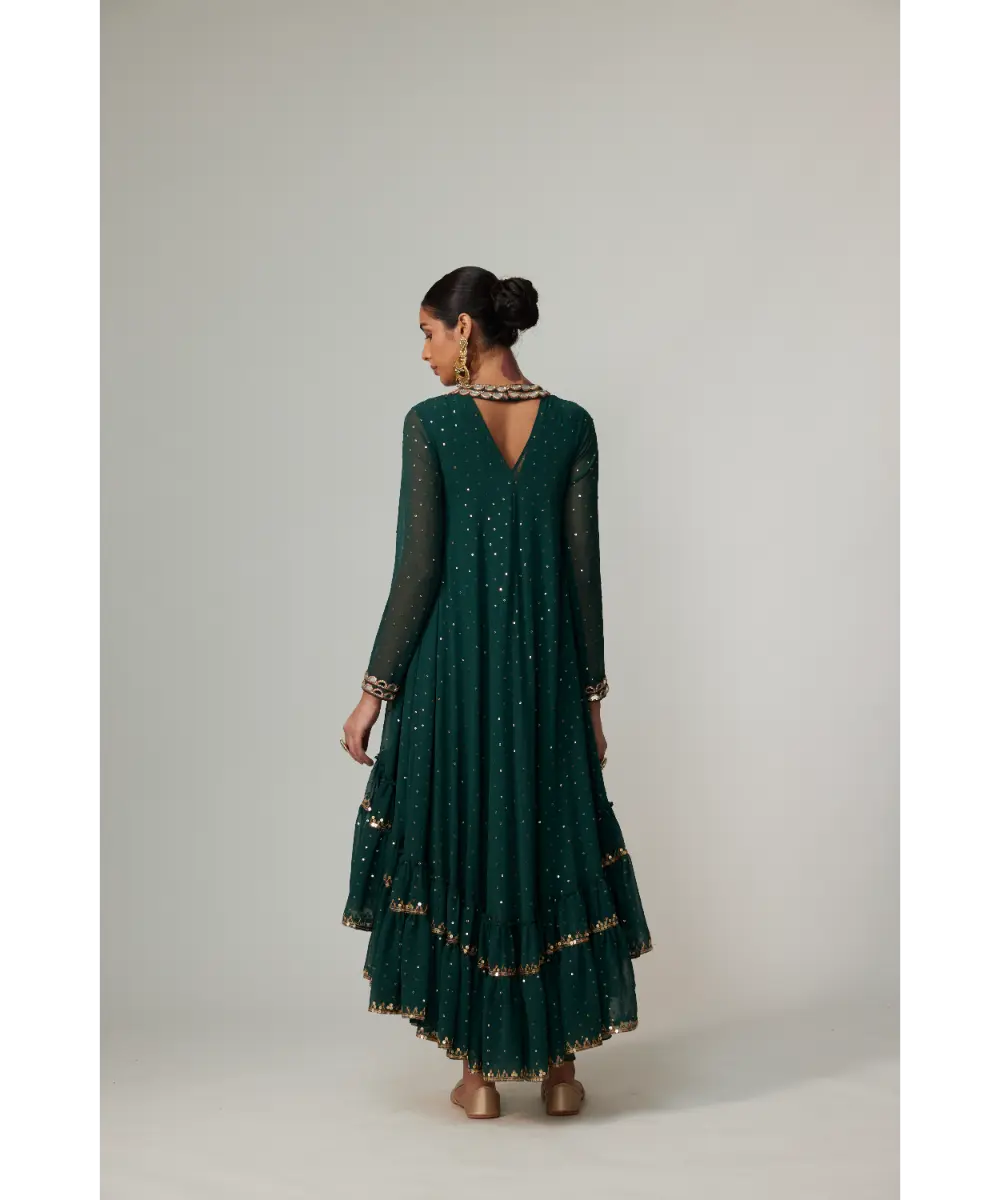 VVANI VATS - Jade green Dhoti Kurta Set
