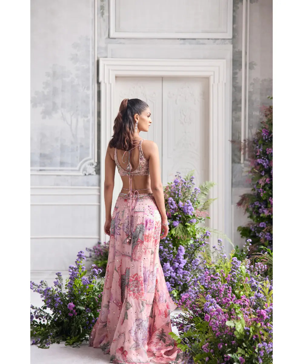 Blush Pink Saree - Amani