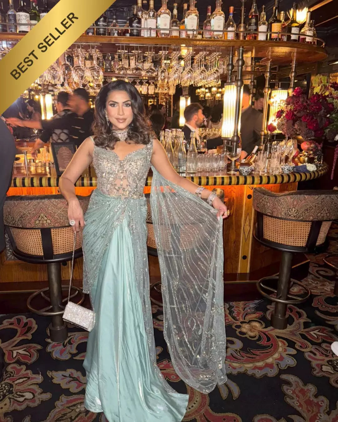 Celestial Draped Elegance