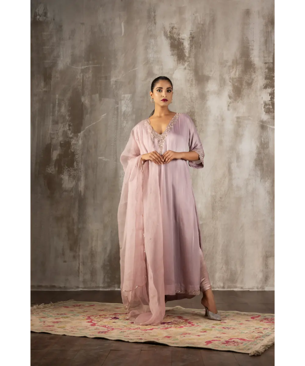 JIGAR MALI - Lavender Kaftaan Set