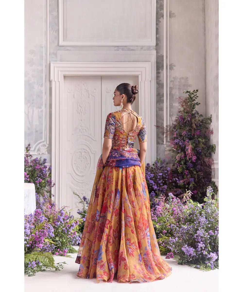 Floral Anarkali set - Liba