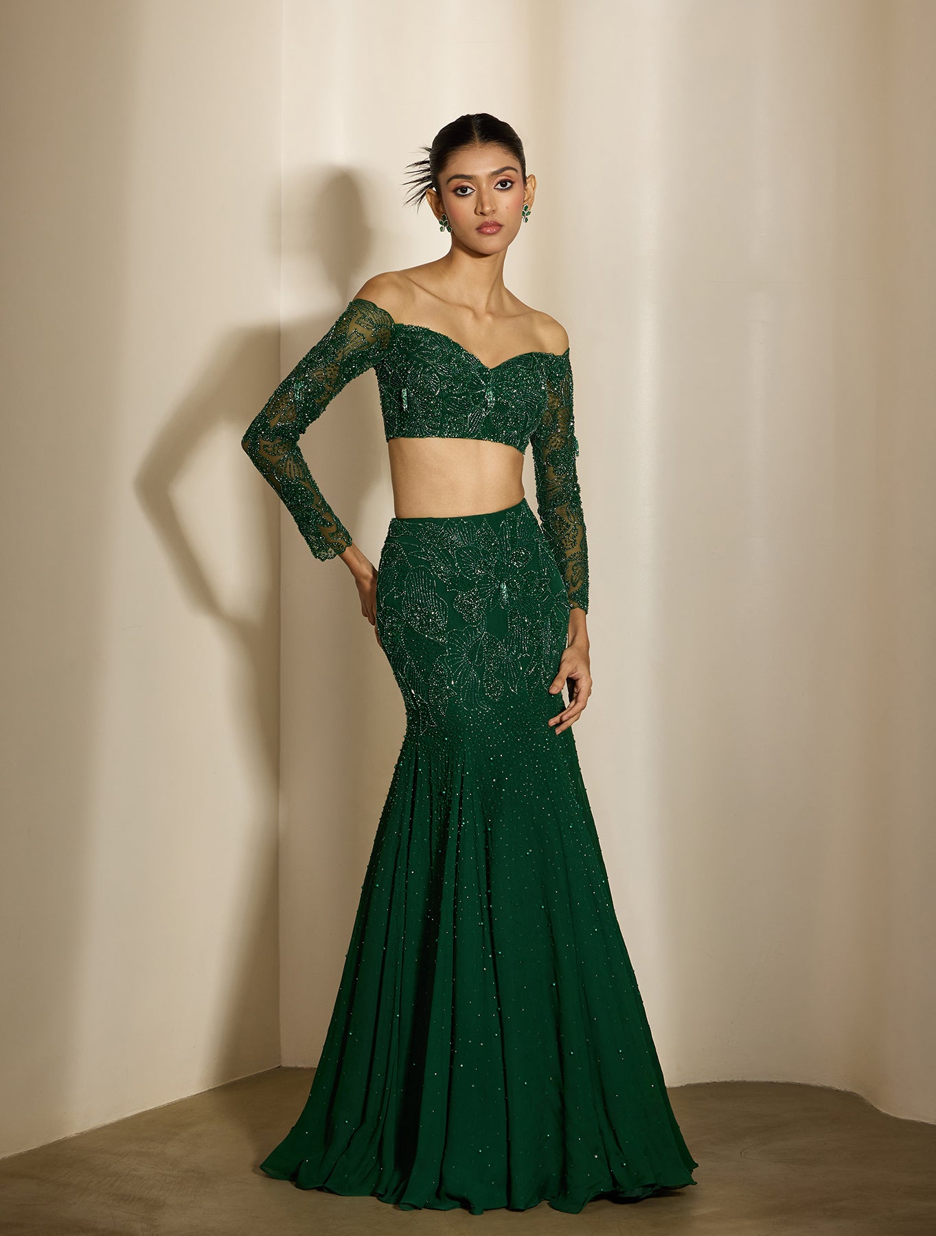 Shloka Khialani - Nirvaan Collection - Capri - Top + Skirt.