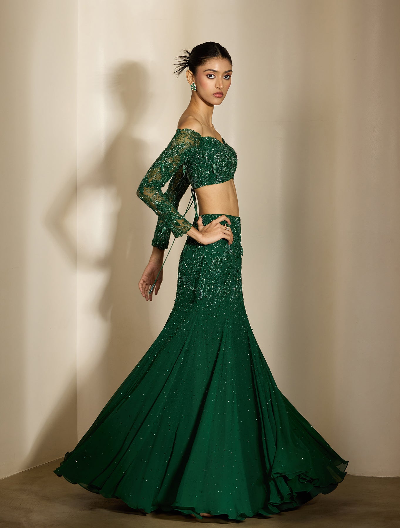 Shloka Khialani - Nirvaan Collection - Capri - Top + Skirt.