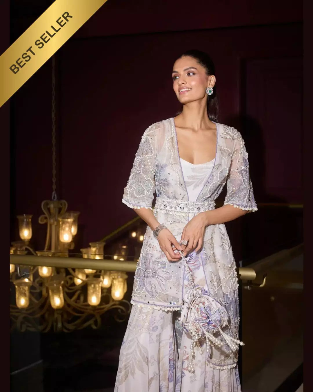 Mahnoor - Hand Embroidered Garara Set