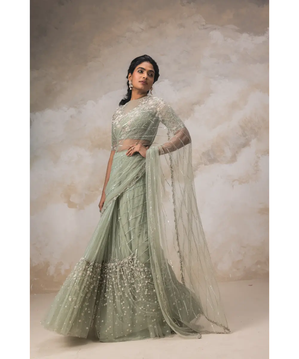 COUTURE BY NIHARIKA- Saree Set