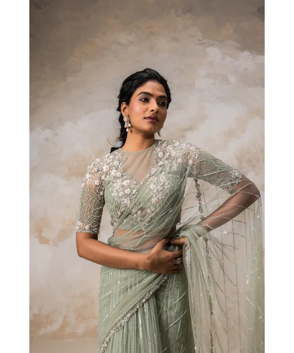 COUTURE BY NIHARIKA- Saree Set