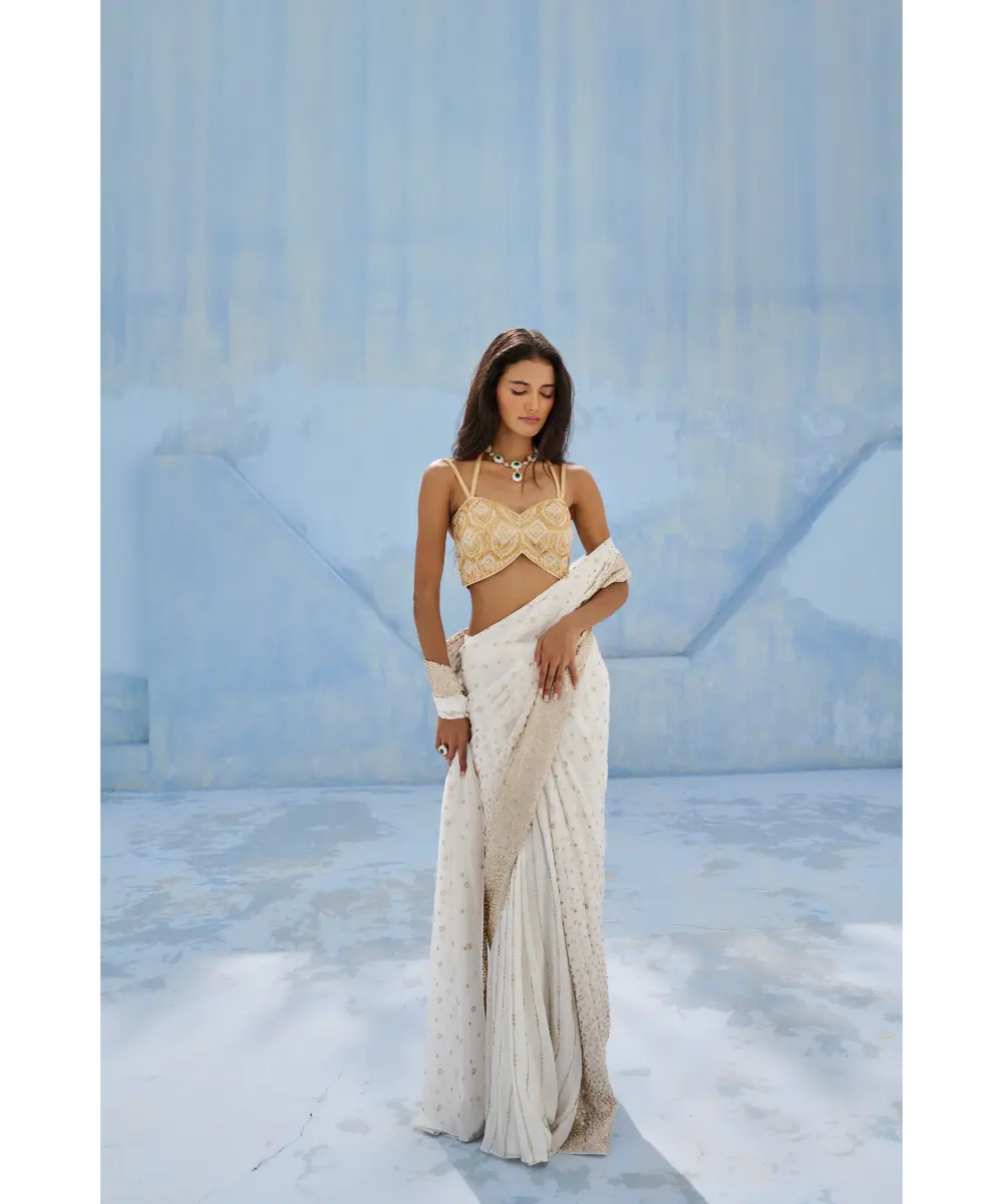 CHAMEE AND PALAK - Noor Pre-Drape Saree